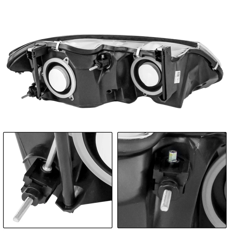 Par de faros izquierdo y derecho sin bombillas para Chrysler 300M 1999-2004 Foto 4 de 4