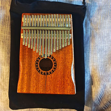 Newlam Kalimba Thumb Piano, Wood  Metal Analog with Carrying Bag