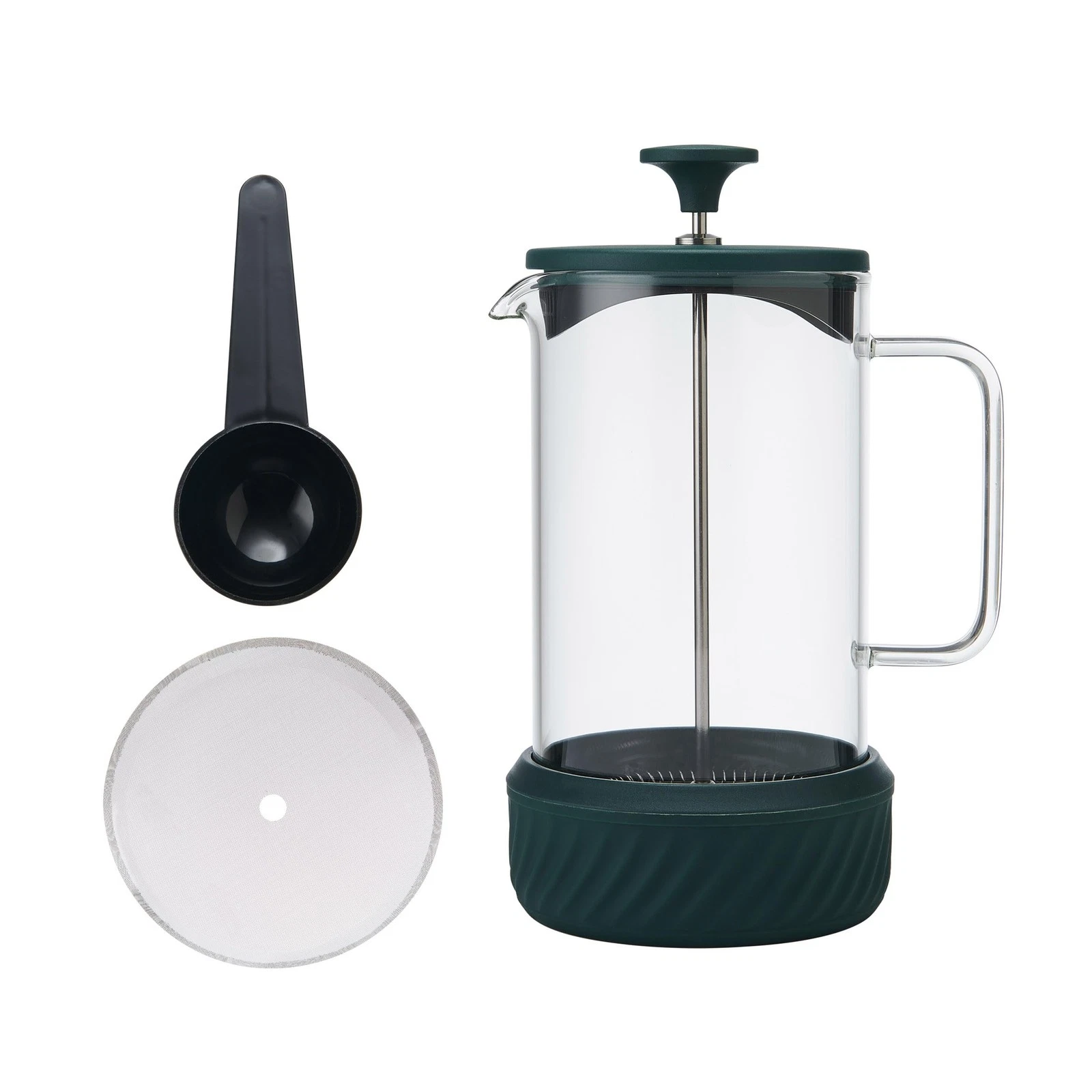 Zero 8 Cup Coffee Maker, Set of Cups, Green, Heat Resistant, with...