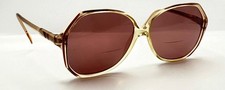 Vintage Adensco 8528 Brown Translucent Oval Sunglasses FRAMES ONLY Italy