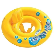 Intex 59574EP Baby Float Yellow Water Flotation Device with Pillow Backrest