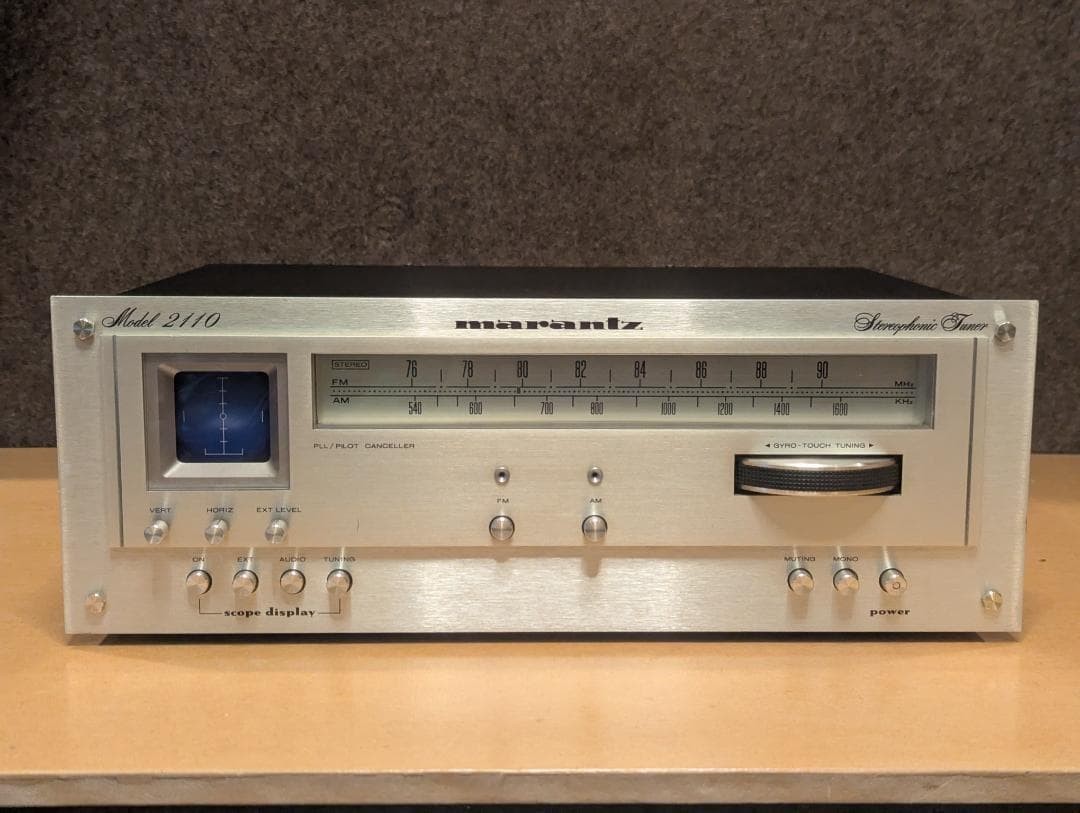 【整備品】Marantz Model 2110 オシロ付チューナー 名機 Marantz Model 2110 AM/FM Stereophonic Tuner Oscilloscope Restored
