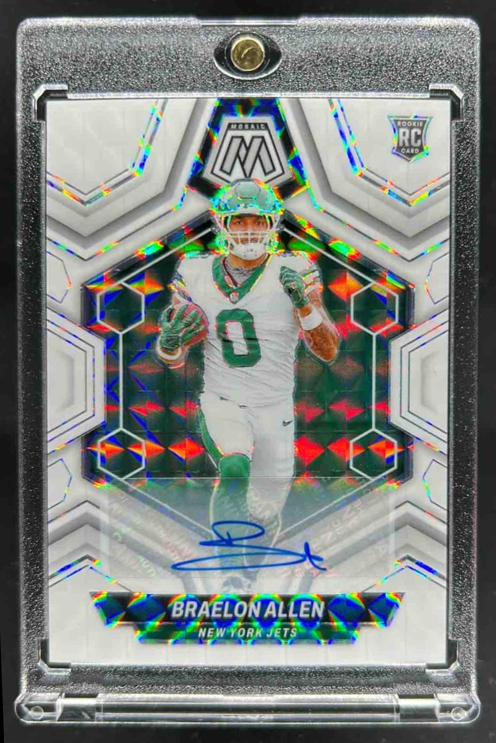2024 Mosaic Braelon Allen Rookie Auto RC Rookie #389 Jets