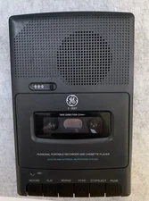 GE 3-5027A Portable Cassette Tape Player Voice Recorder Tested General Electric
