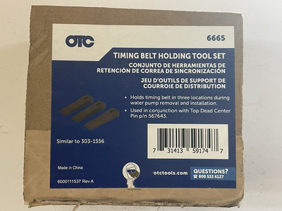 OTC 6665 Timing Belt Holding Tool Set New Sealed Box