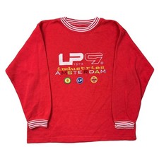 Lapa Gayo Sweatshirt Embroidered Amsterdam Jumper Red Womens Small