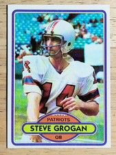 1980 Topps #435 Steve Grogan (NM)