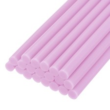 30pcs Mini Hot Glue Gun Sticks 4" x 0.28" for Glue Gun, Bright Pink 0.33 per stick