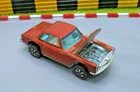 clean vintage used hot wheels redline mercedes 280sl in orange