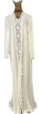 Vtg Emilio Pucci Robe Size M  1960s Ivory Cream Negligee Dry Cleaned For You!