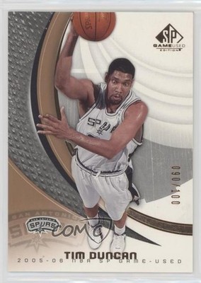 2005-06 SP Game Used Edition Bronze /100 Tim Duncan #87 HOF 0t58