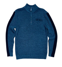 Men's Medium Harley Davidson Motorcycles Knit Quarter Zip Vintage Sweater