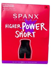 SPANX High-Waisted Higher Power Shaper Short Very Black Shapewear Size 2X 38