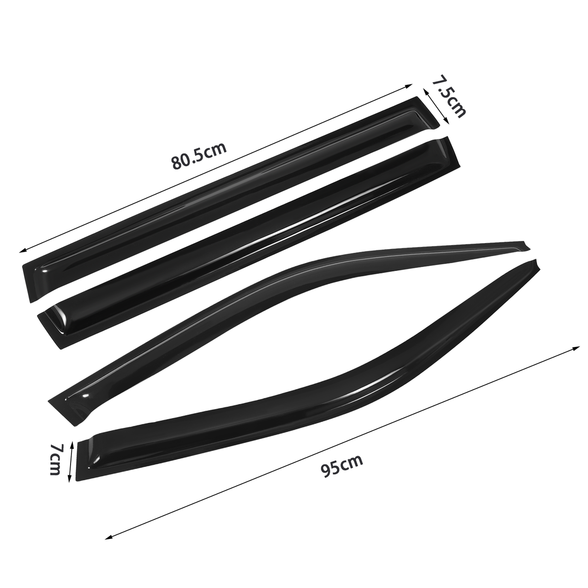 EVPROXP Tape On Window Visor Rain Guard Shade Compatible