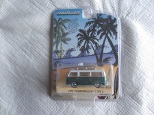 2016 Greenlight Volkswagen:  Green/White 1972 Volkswagen Type 2 NIP