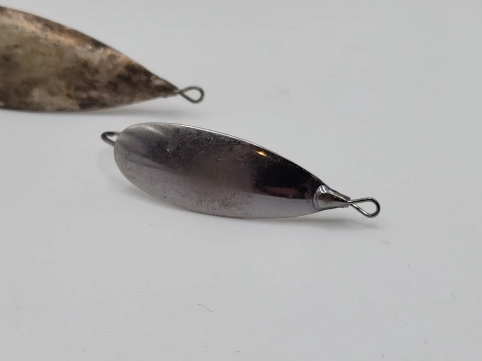 Lote de 3 señuelos de pesca Johnson Silver Minnow cuchara sin malezas cromados Foto 2 de 4