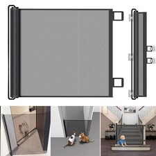 Retractable Dog and Baby Gates Indoor/Outdoor Stair Gates Isolation Safety Guard