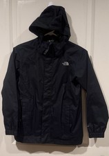 North Face Youth Boys M 10-12 Black DryVent Rain Jacket Coat Windbreaker Mesh