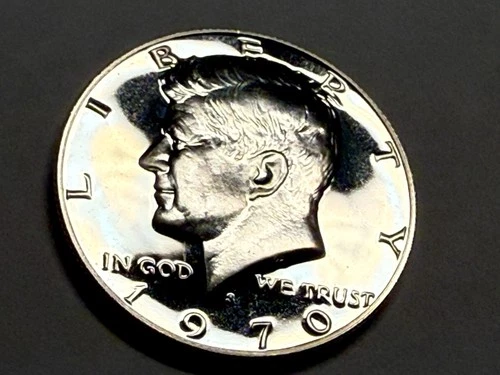 New Listing1970-S 40% silver gem PROOF Kennedy half dollar. Exact coin shown. #10