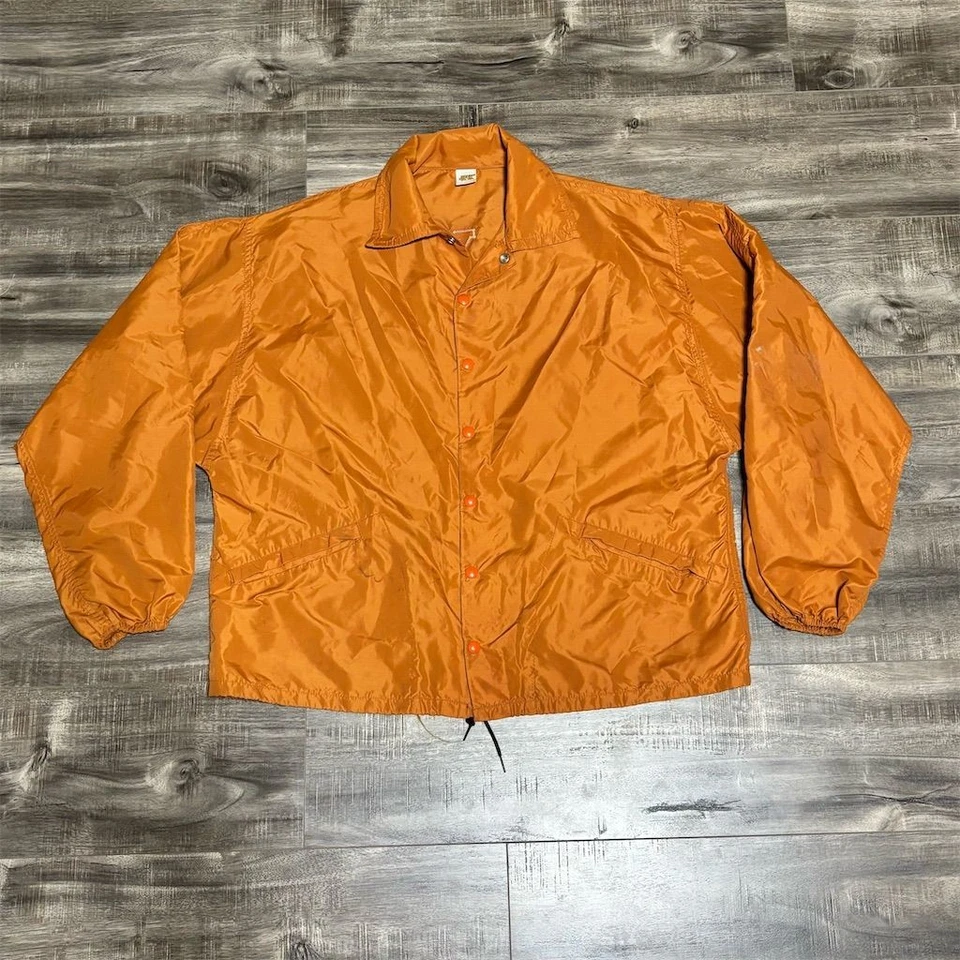 Chaqueta cortavientos naranja vintage University of Texas Longhorns para hombre L Foto 2 de 4