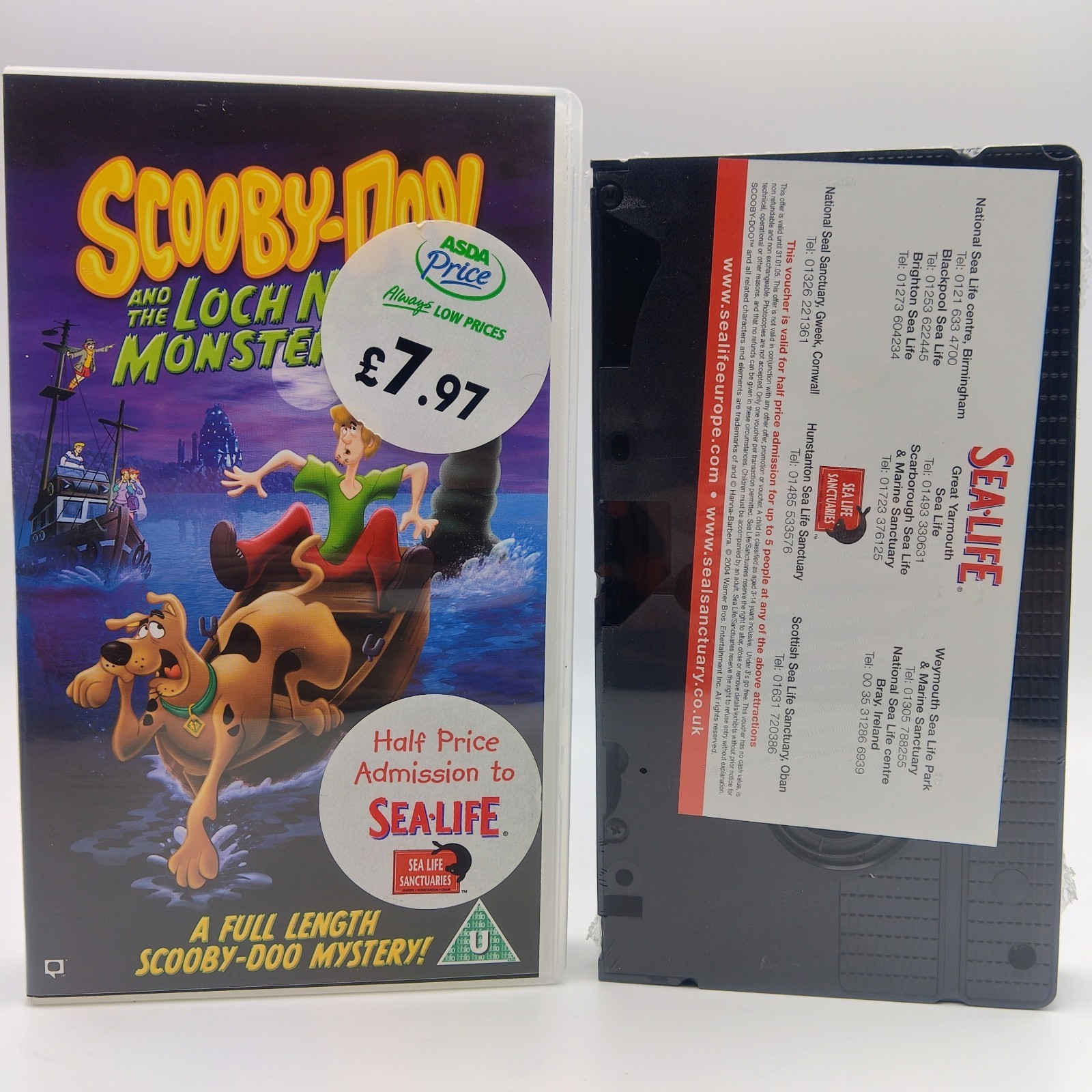 Scooby Doo And The Loch Ness Monsters VHS New Factory Sealed Cartoon Network WB