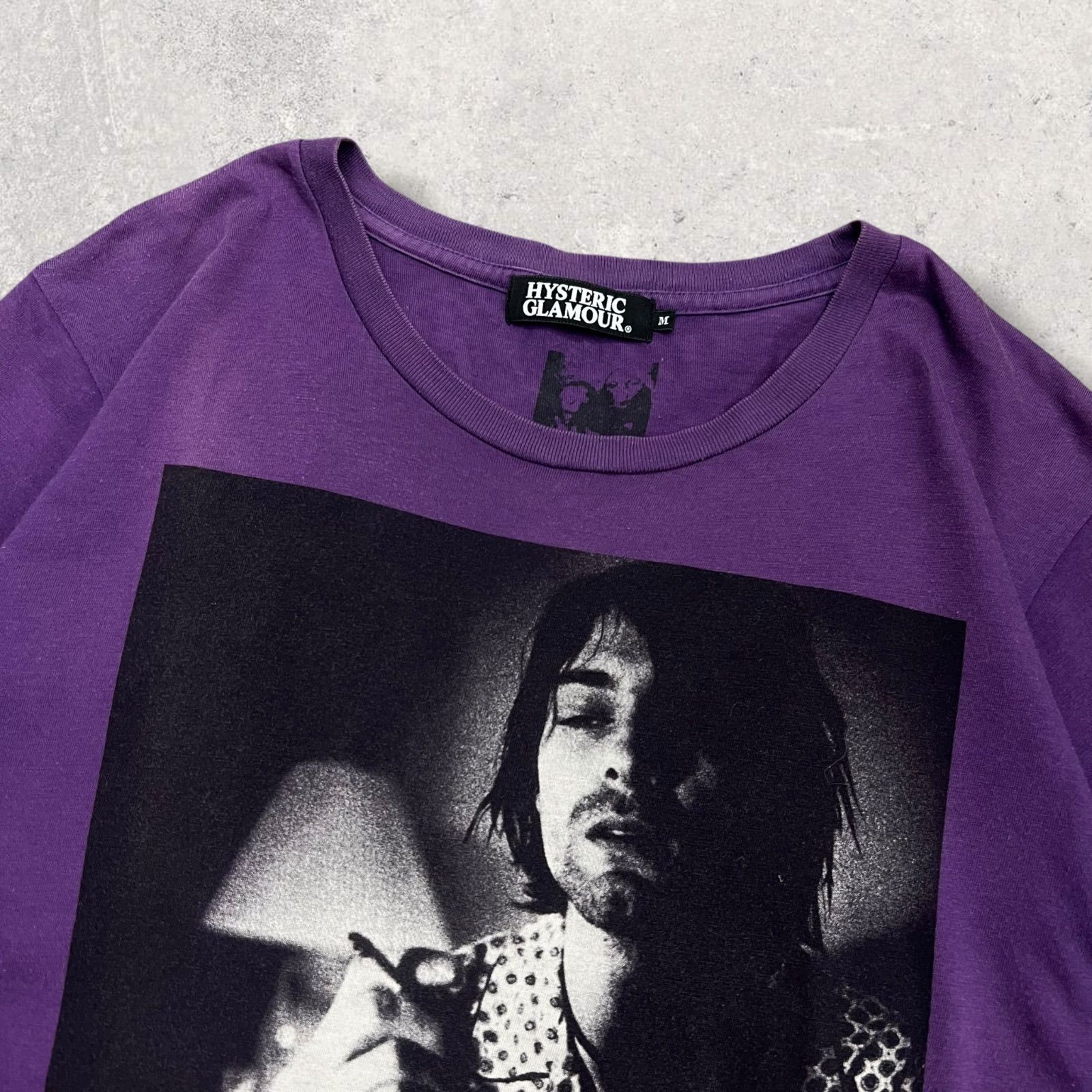 HYSTERIC GLAMOUR Kurt Cobain T-Shirt M Purple Photo T… - Gem