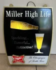 Vintage 1967 Miller High Life Beer Bottle Pouring Motion Lighted Sign Works!
