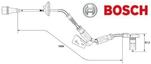 Bosch F026T00544 Sensor FüR Raddrehzahl ABS Sensor Raddrehzahl-image