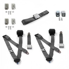 Ford Thunderbird 1977 - 1979 Airplane 3pt Charcoal Retractable Bench Seat Belt K