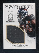 2016 National Treasures Colossal Pro Bowl Materials 61/99 DeMarcus Ware HOF 0c3