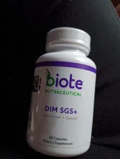 Biote DIM SGS + Hormone + Detox 60 Capsules Dietary Supplement Exp 03/26