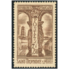 CLOÎTRE DE ST TROPHINE N°302 TIMBRE DE FRANCE NEUF** ANNÉE 1935 COTE 90€