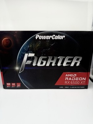 PowerColor Fighter AMD Radeon RX 6500 XT OC 4GB GDDR6 Graphics Card