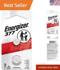 377 Silver Oxide Button Battery, 2-Pack - Reliable Power for Essential Devices