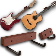 Sideways Guitar Wall Mount - Tilt Display Horizontally Ukulele, Bass, Electri...
