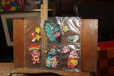 Vintage 1980's Lot of 12 Puffy Care Bear Stickers USED 