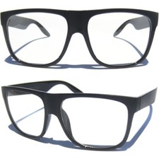 CLEAR LENS GLASSES Bold Black Frame CLASSIC RETRO STYLE Eyewear