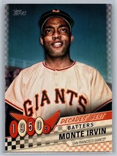 2020 topps baseball series 1 monte irvin decades' best #18