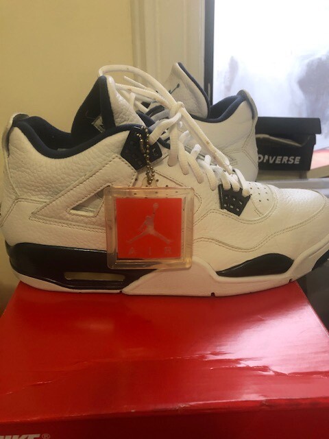 Air Jordan Retro Columbia Blue size 10 2015 retro IV Nike blue great  condition