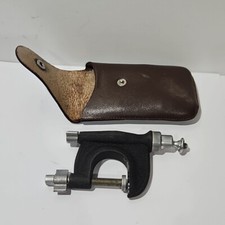 Vintage ROWI GERMAN CAMERA CLAMP Monopod TRIPOD BENCH MOUNT with Leather Case