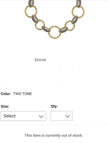 Pulsera de Eslabones de Cadena Dos Tonos Oro Nuevas Direcciones 7.5" L Joyería Ligera $24 - Imagen 17 de 18