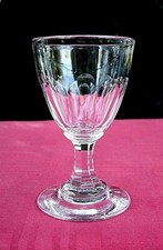 Baccarat St Louis Wine Glasses Crystal Cut Flat Sides 19Th Am