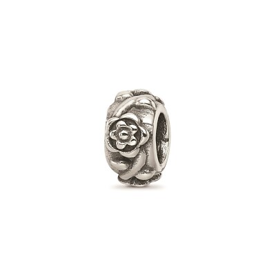 Reflection Beads Sterling Silver Antique Finish Flower Chain Floral Bead