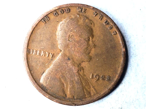 1923 P Lincoln Wheat Penny - (Good) , Circulated coin, FREE SHIP!!