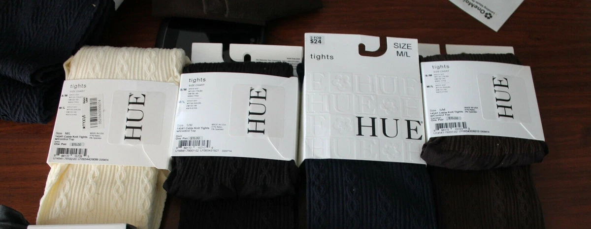Hue cable 2025 knit tights