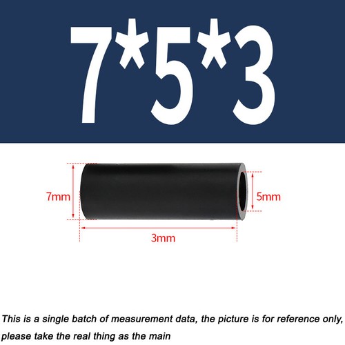 M5,M6,M7,M9, M11, M14,M16,M18 Nylon Plastic Spacers Standoff Black Round Washers - Picture 89 of 217