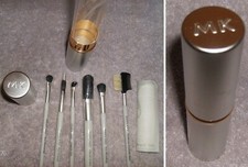 7PC MARY KAY TRAVEL SIGNATURE 6 BRUSH SET  METAL TUBE CASE Cosmetic MAKE UP NEW