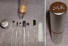 7PC MARY KAY TRAVEL SIGNATURE 6 BRUSH SET & METAL TUBE CASE Cosmetic MAKE UP NEW