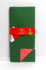 Grinch Dark Green Dish Drying Mat Reversible 15" x 20"