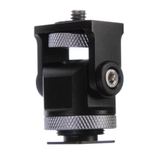 Adjustable Cold Shoe Adapter 1/4"Mount Holder for Camera Video Monitor LED Light